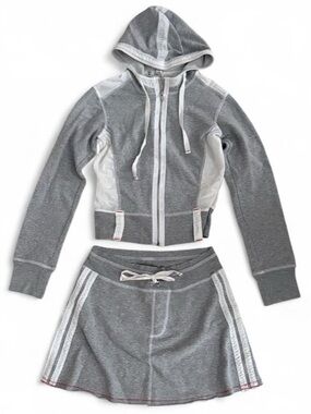 Y2K vintage Riley skirt & hoodie set